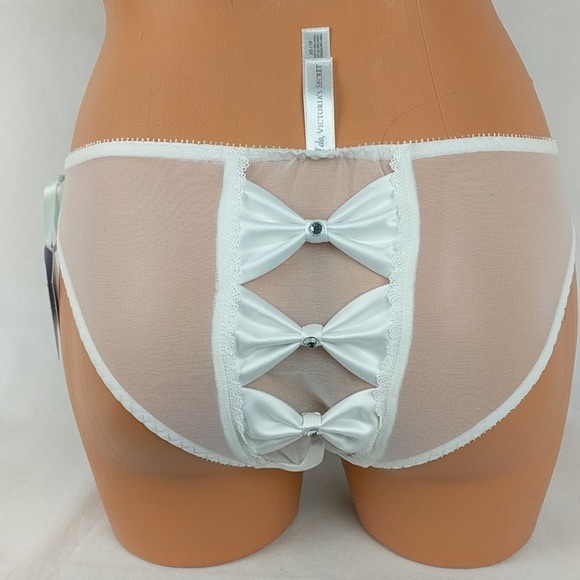 VICTORIA SECRET Bridal I Do Bow Bling Bride Panty - Picture 1 of 3